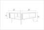 Hanah Home Mesa de Centro Ronas - White